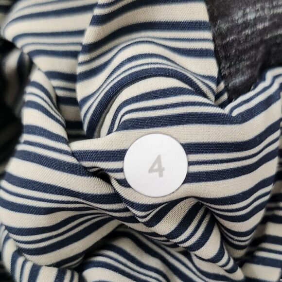 Lululemon Sweatshirt 4 Exhalation Pullover II Heathered Marled Black Long Sleeve - Picture 2 of 11